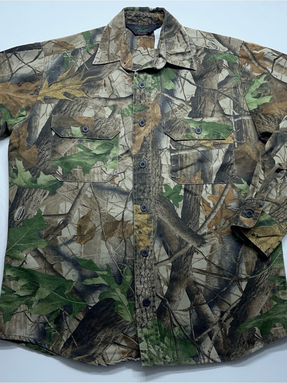 Liberty Realtree Hardwoods Camo Shirt Mens Size Medium Long Sleeve Button Up